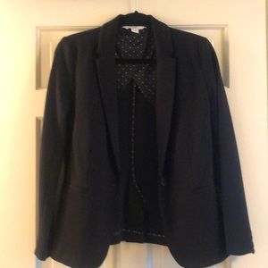 Old Navy Black blazer, worn once, size small, unlined rayon/nylon/spandex